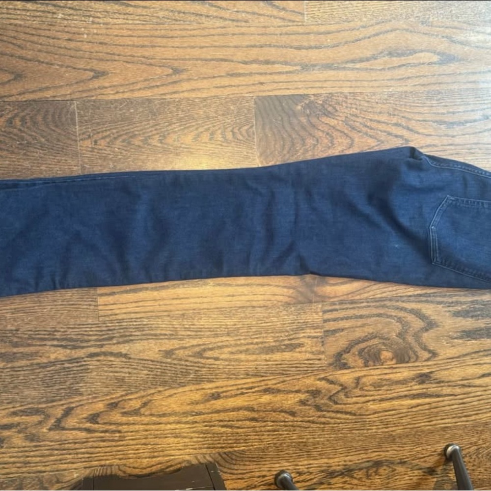 7 For All Mankind Dark Blue Straight Leg Jeans